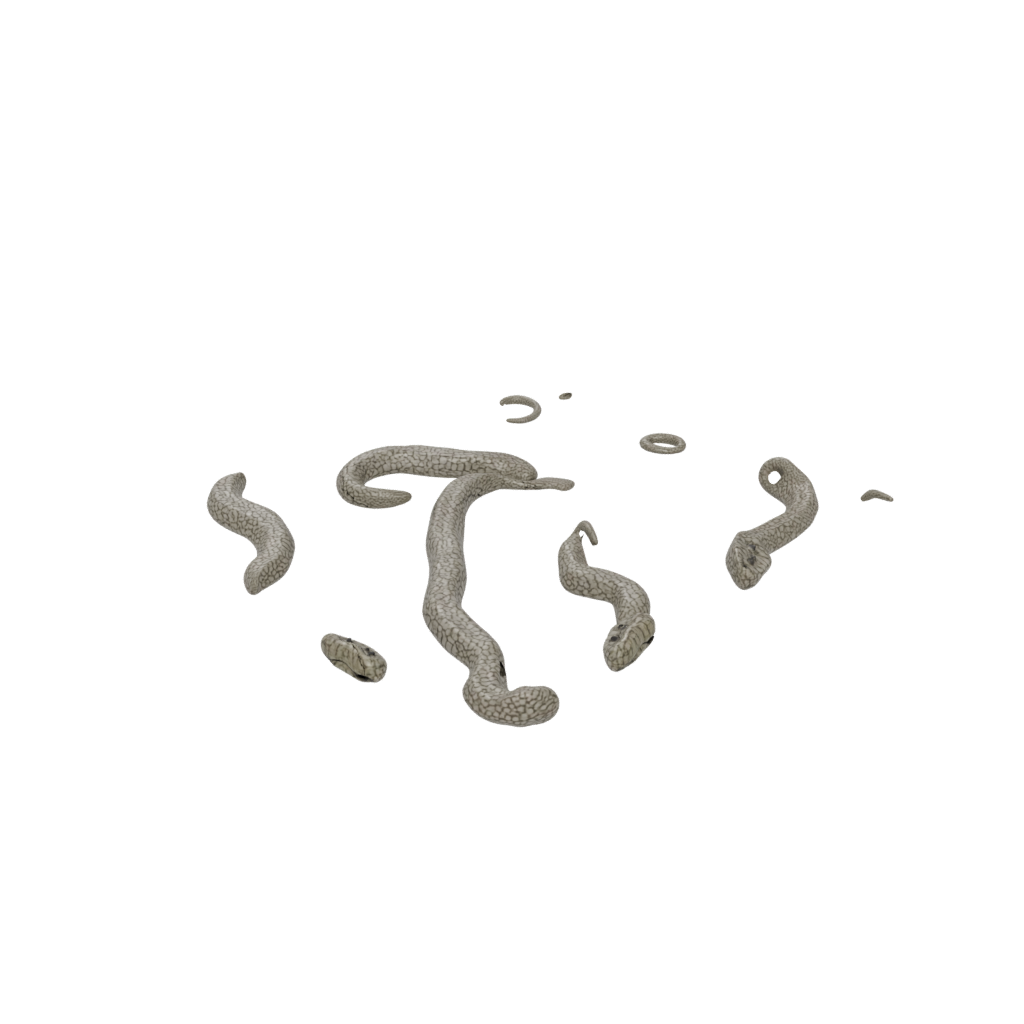 Camo Textured Articulated Snake Long