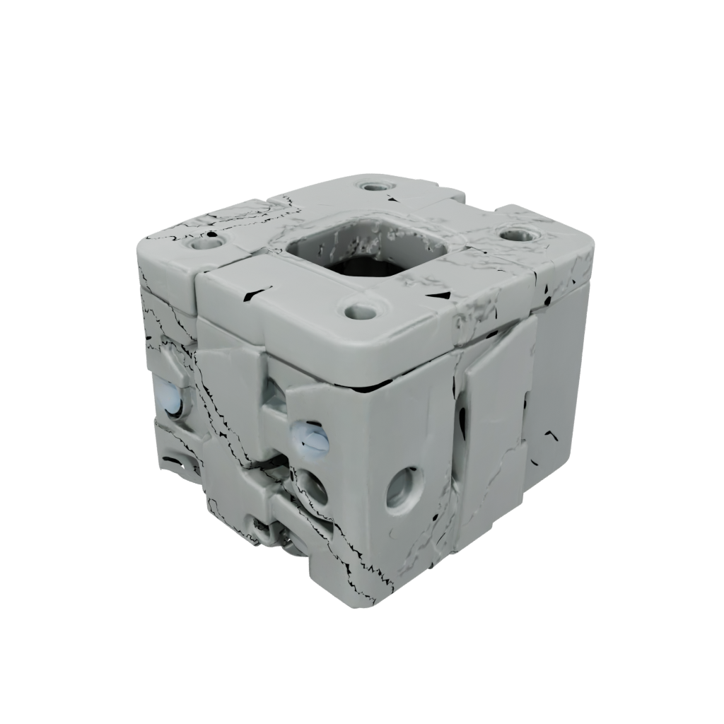 Camo Textured Folding Hinge Cube