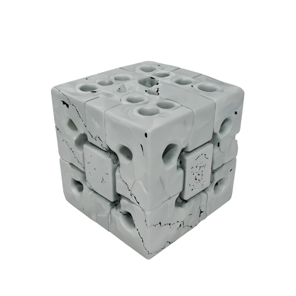 Camo Textured Magnet-Free Click Cube
