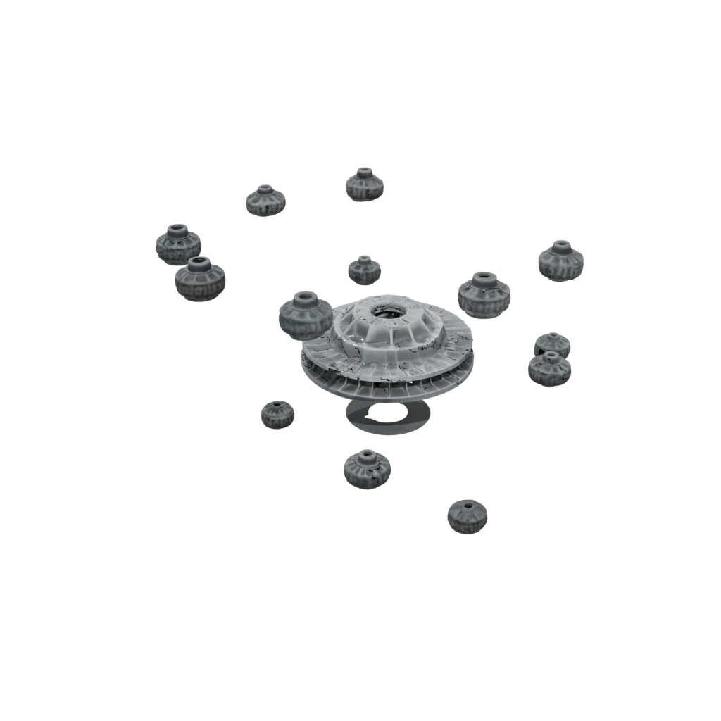 Camo Textured Spinning Top Set