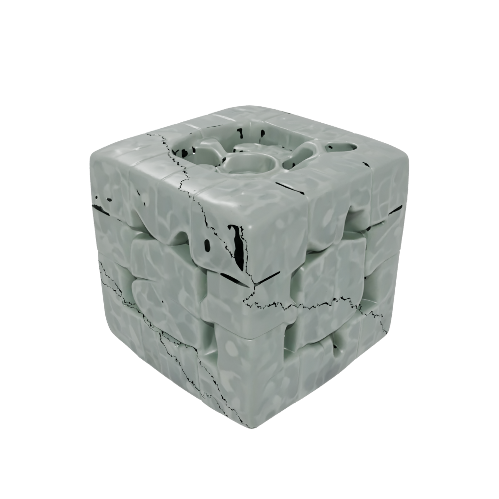 Camo Textured Squeeze Stress Cube