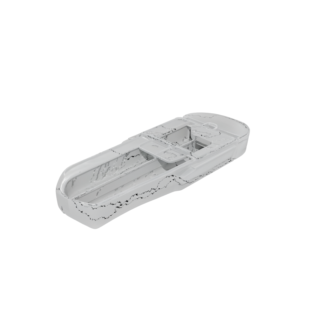 Crystal Pocket Flip-Flop Hinge Strip — fidgets 3D print model, STL