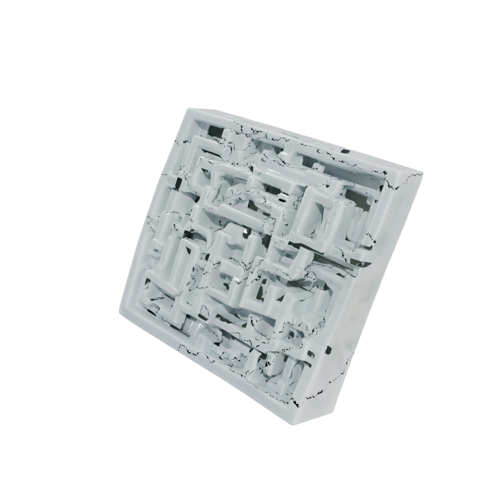 Crystal Pocket Marble Maze Pocket Puzzle — fidgets 3D print model, STL