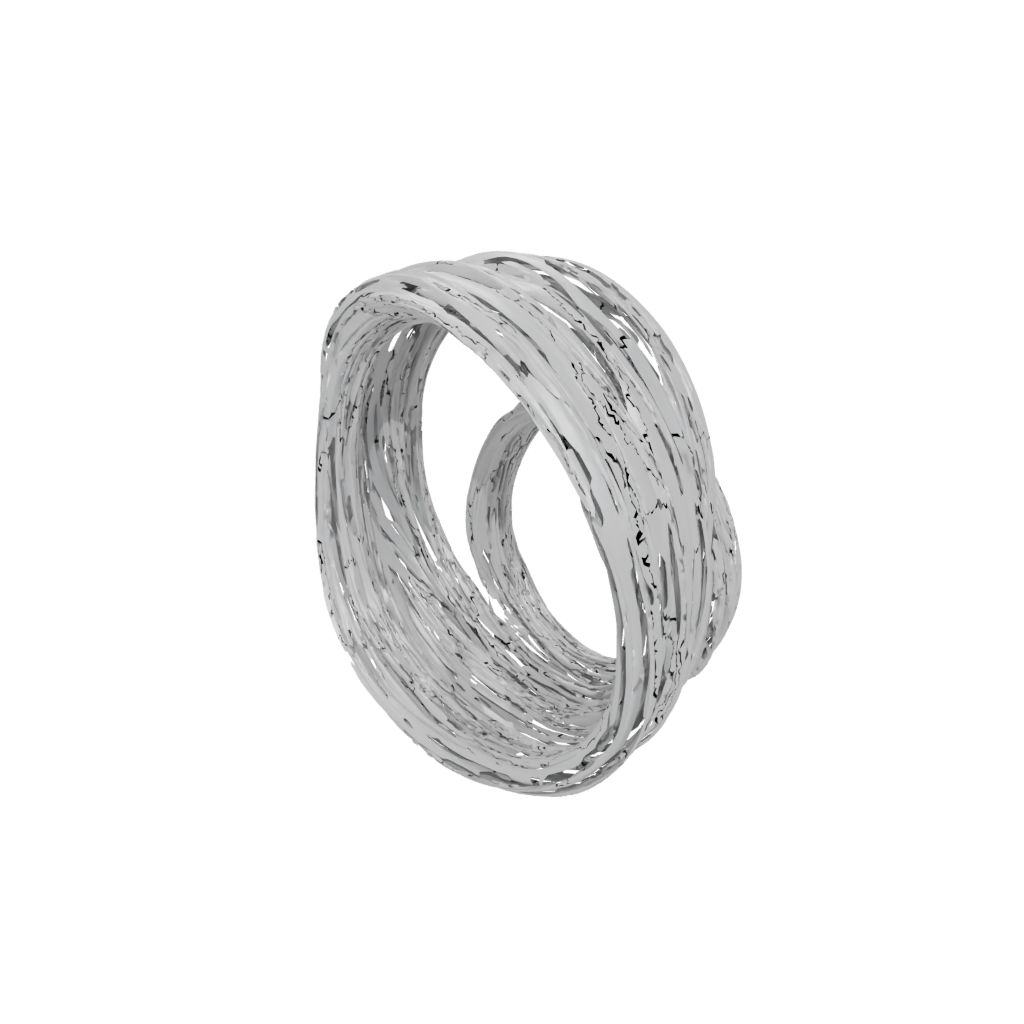 Crystal Pocket Nested Rotating Rings — fidgets 3D print model, STL