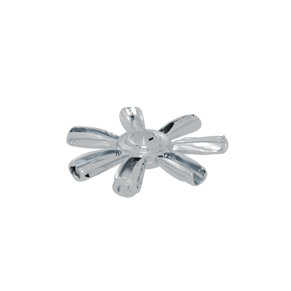 Crystal Pocket Three-Prong Spinner — fidgets 3D print model, STL