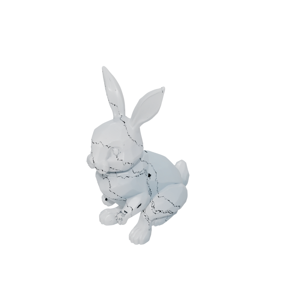 Crystal Big Articulated Bunny