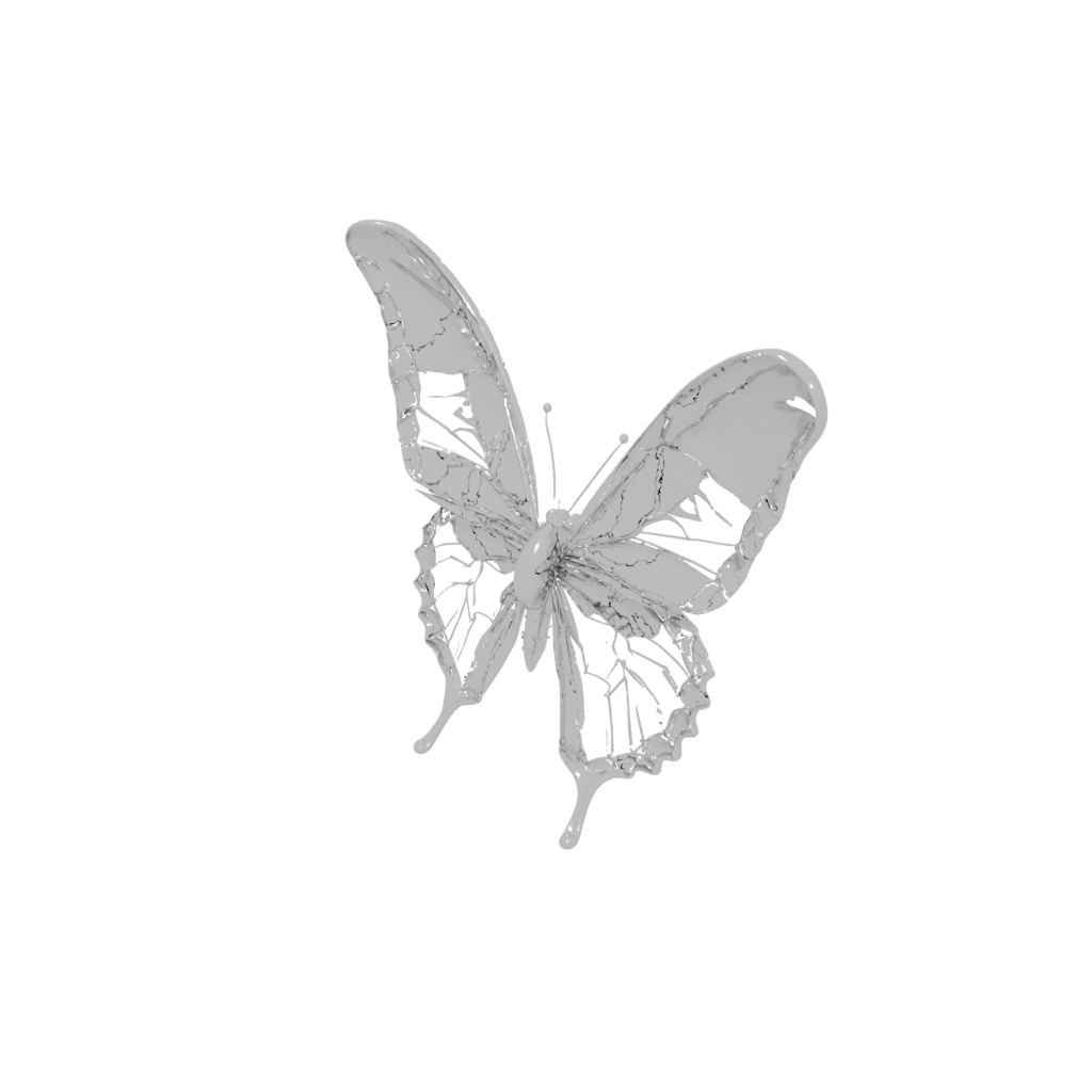 Crystal Big Articulated Butterfly