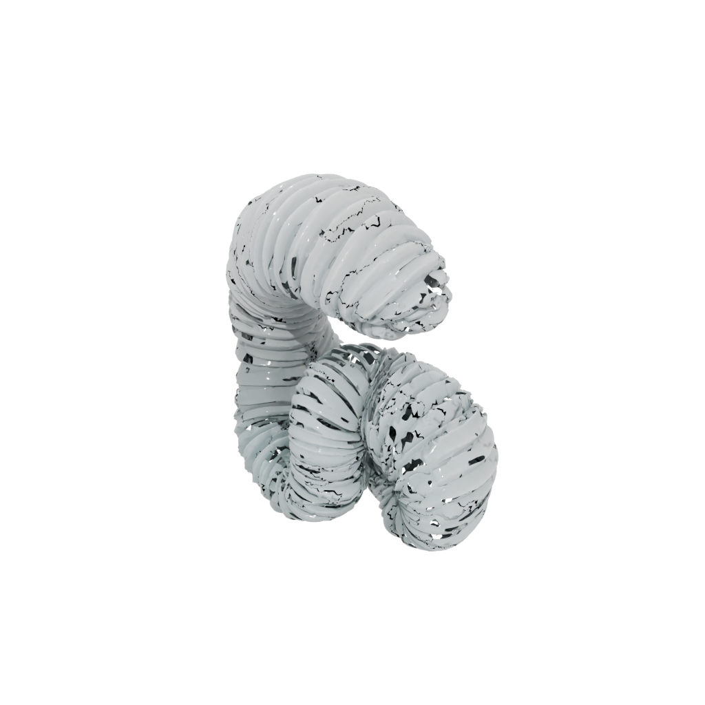Crystal Big Articulated Worm