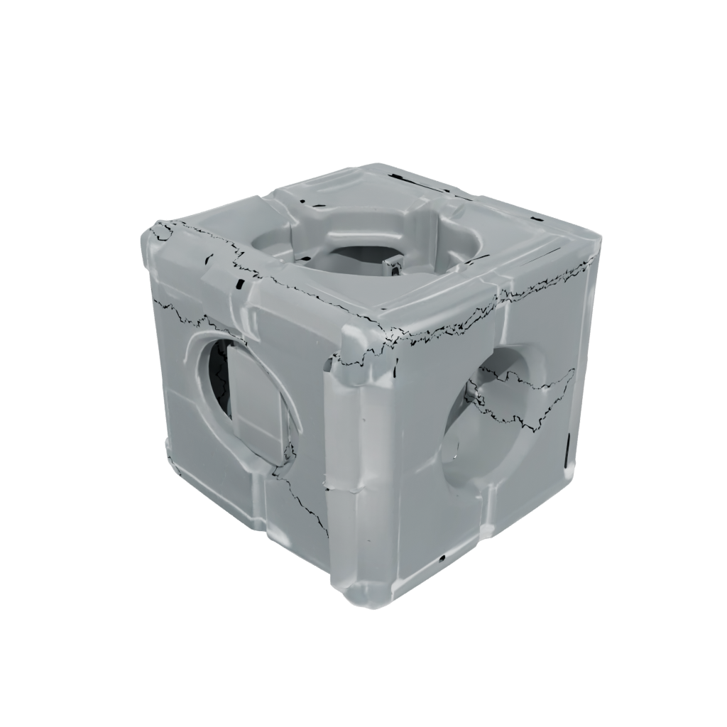 Crystal Big Folding Hinge Cube