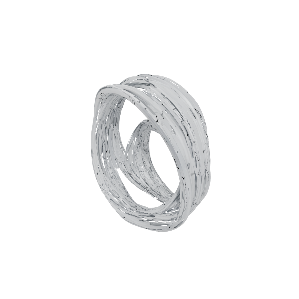 Crystal Big Nested Rotating Rings