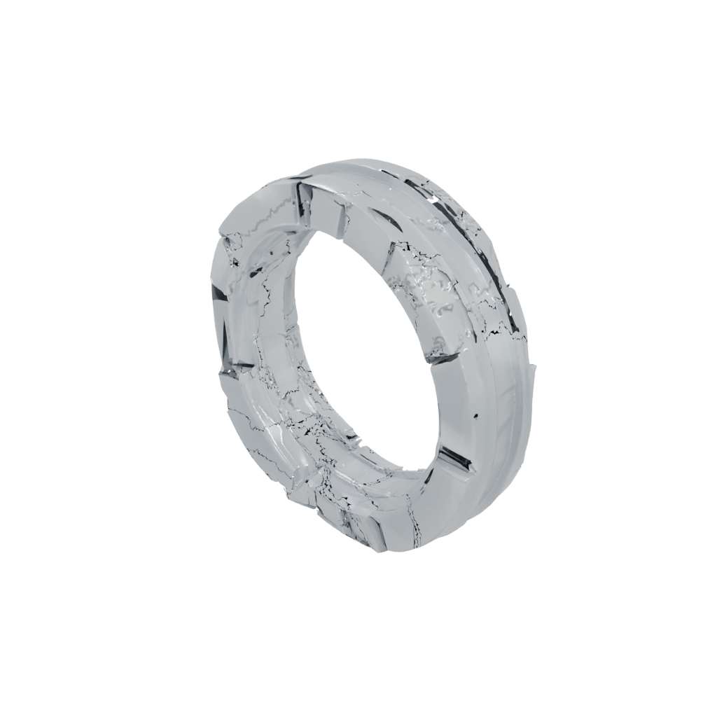 Crystal Big Sensory Chain Ring