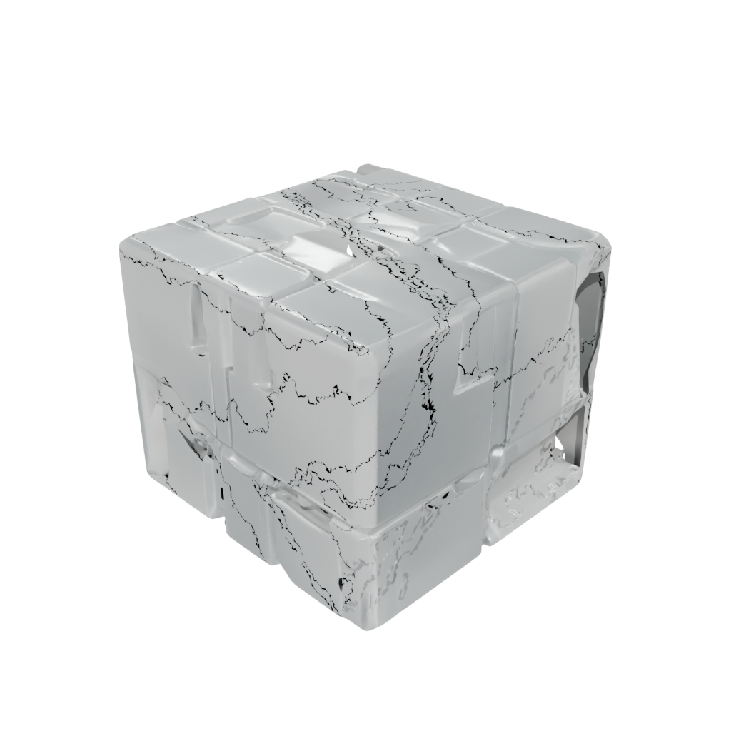 Crystal Big Slide-Puzzle Cube