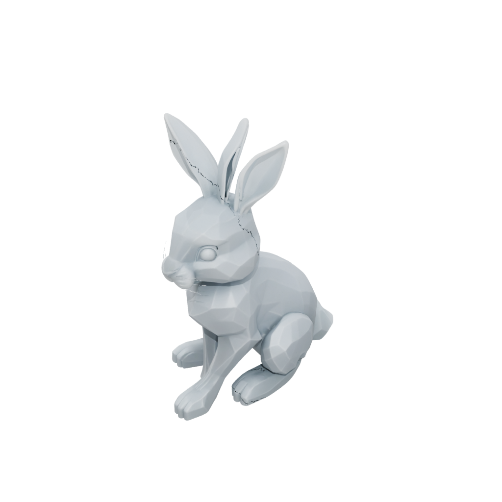 Crystal Soft Articulated Bunny