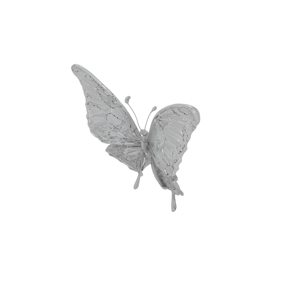 Crystal Soft Articulated Butterfly