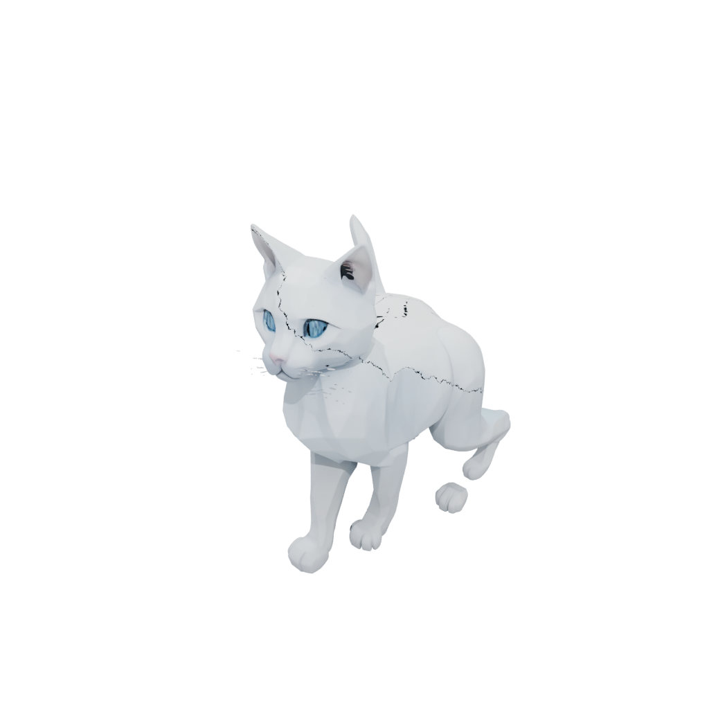 Crystal Soft Articulated Cat