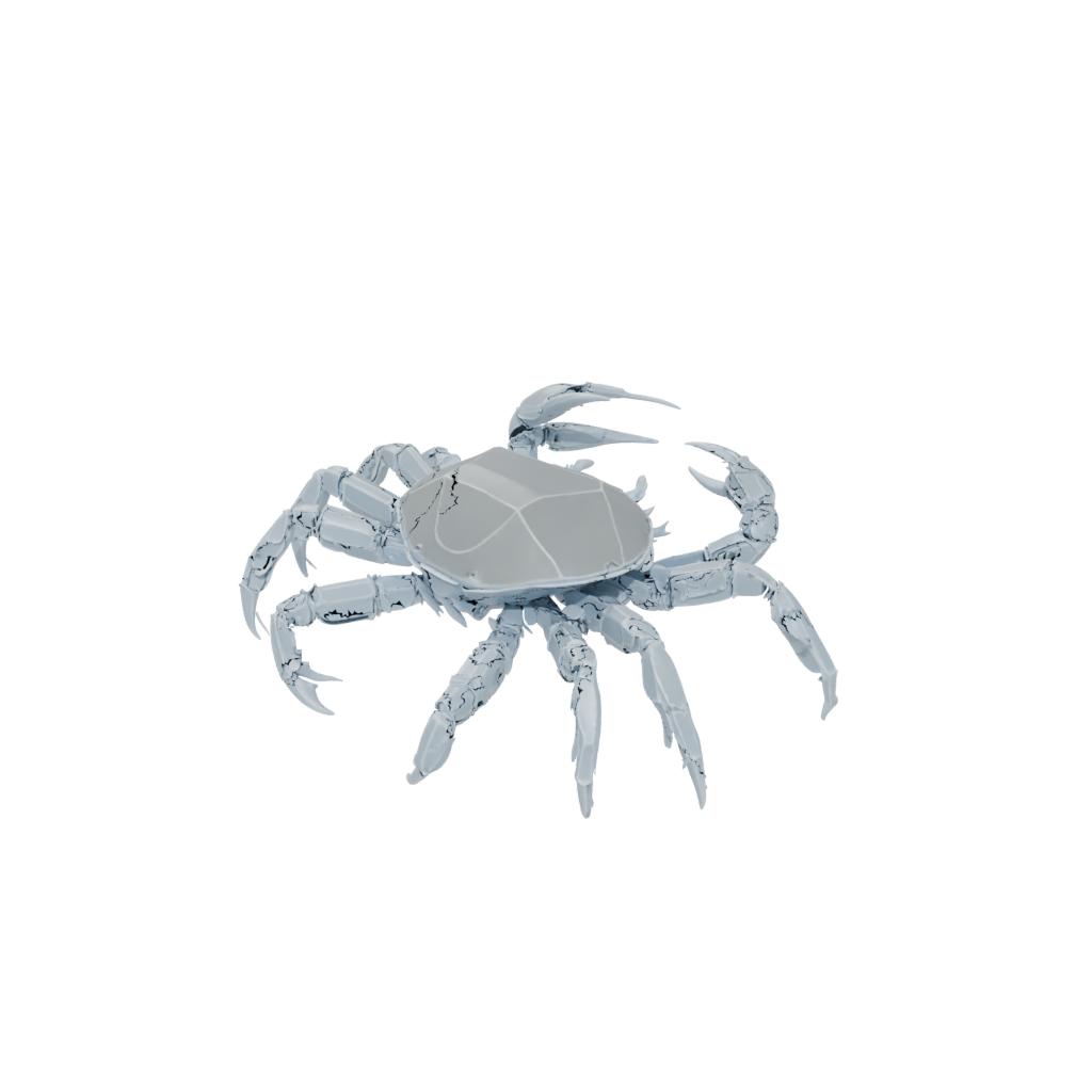 Crystal Soft Articulated Crab
