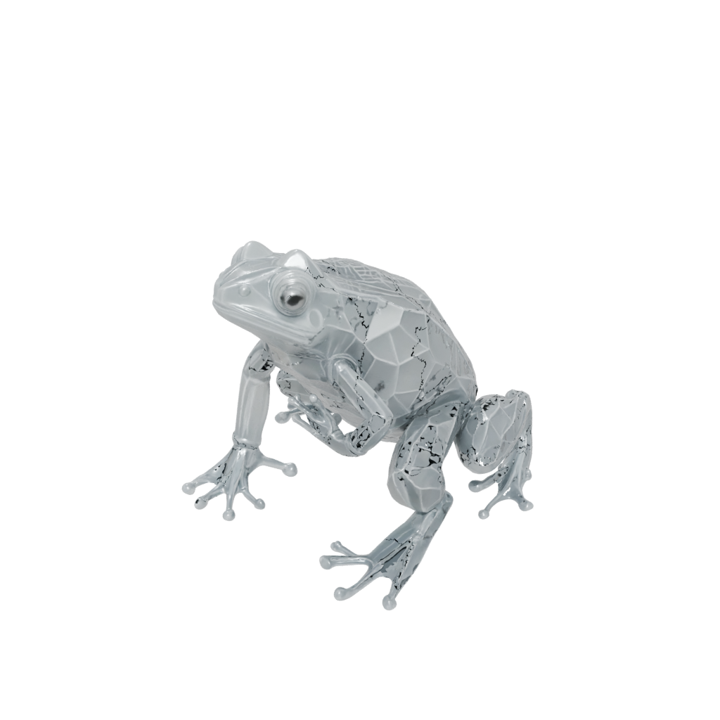 Crystal Soft Articulated Frog
