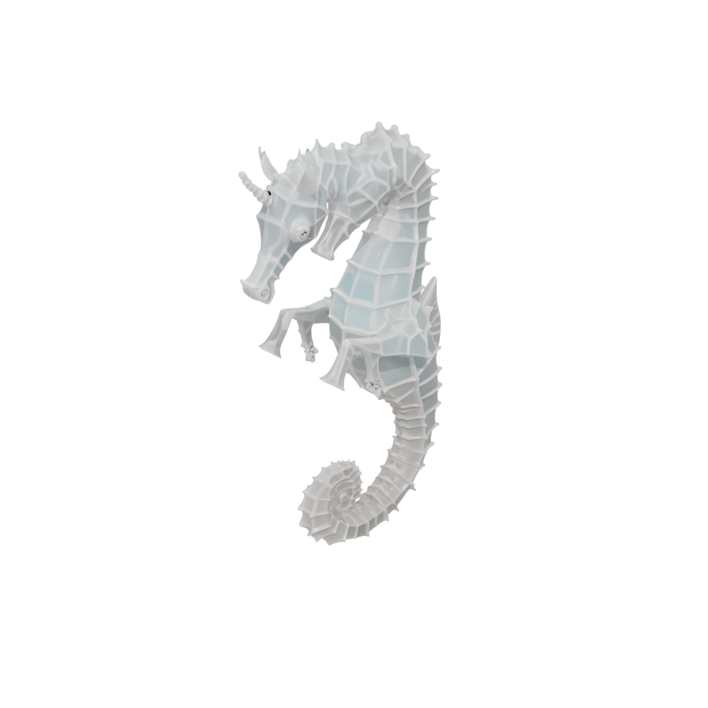 Crystal Soft Articulated Seahorse