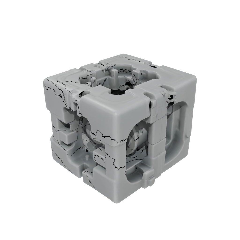 Crystal Soft Folding Hinge Cube