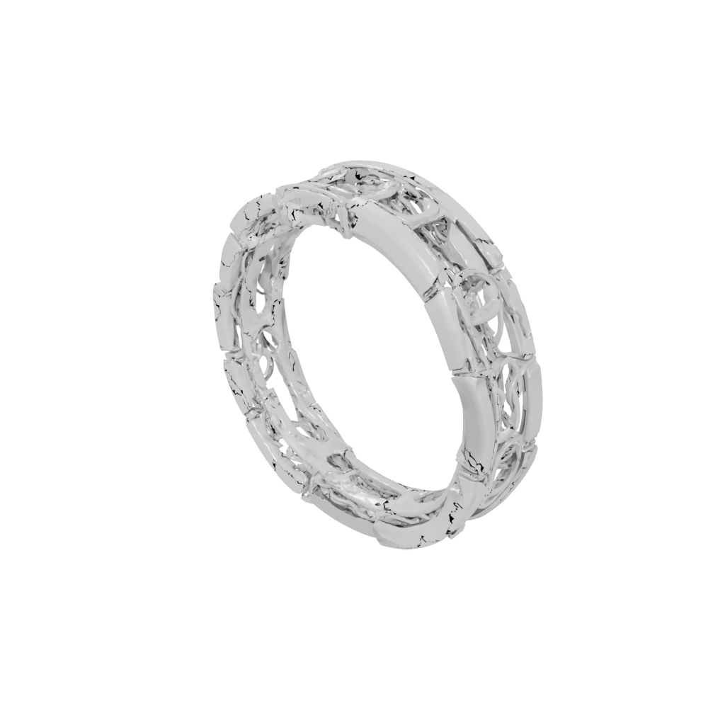 Crystal Soft Interlocking Ring Chain
