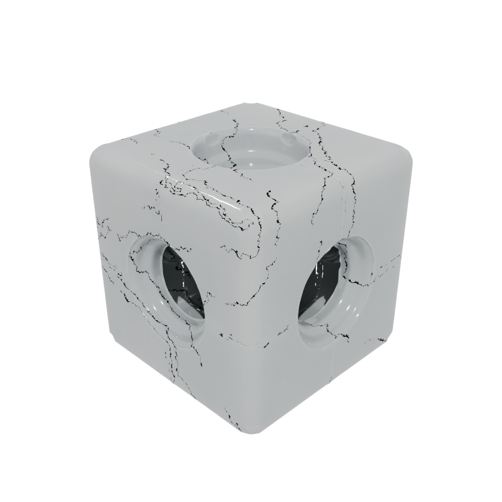 Crystal Soft Magnet-Free Click Cube