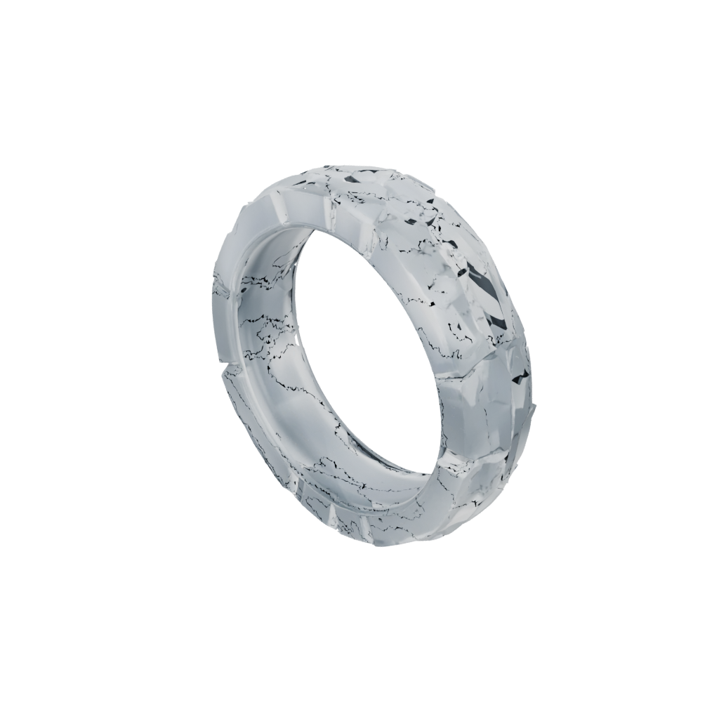 Crystal Soft Sensory Chain Ring