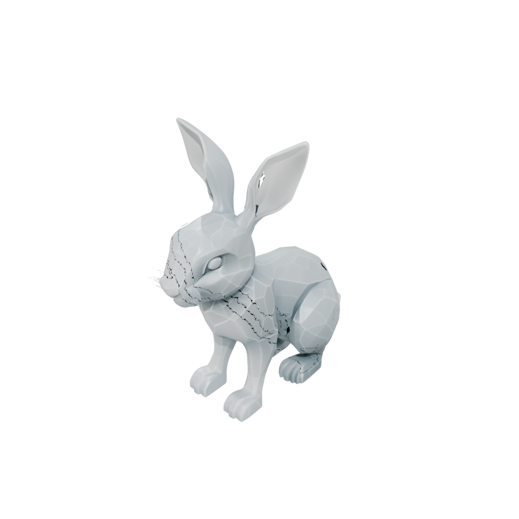 Crystal Articulated Bunny