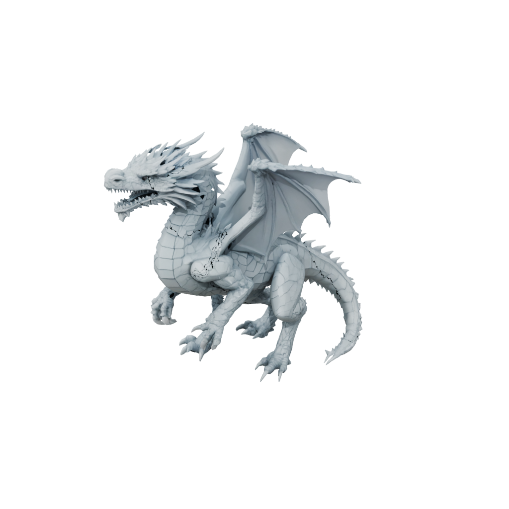 Crystal Articulated Dragon Long