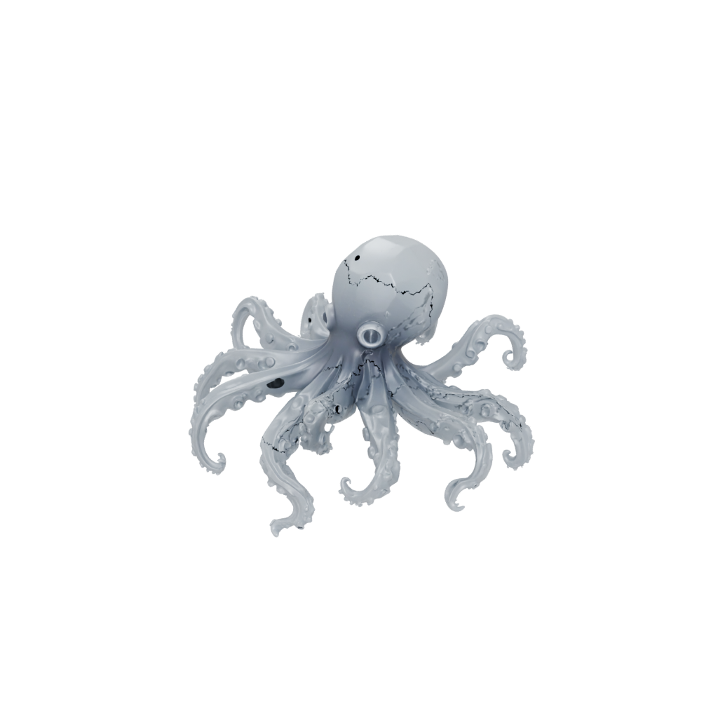 Crystal Articulated Octopus Mini