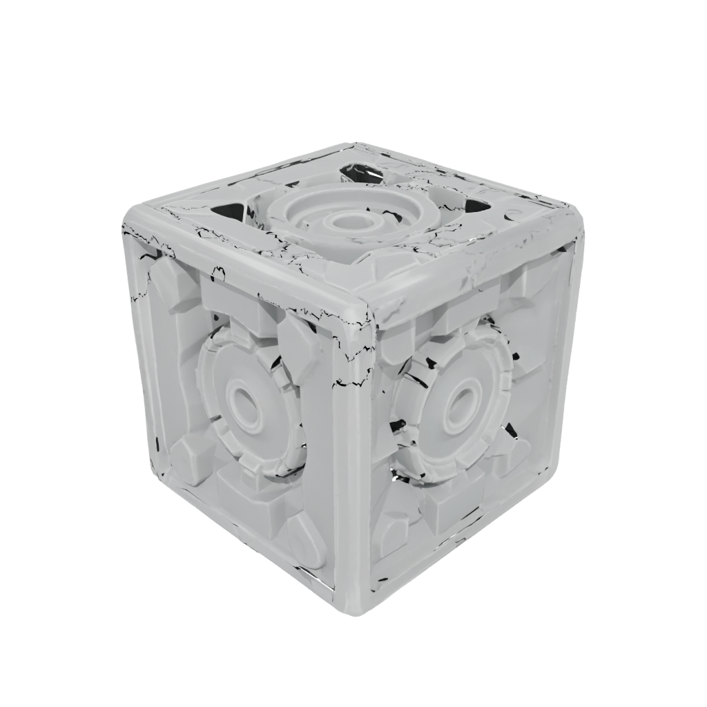 Crystal Magnet-Free Click Cube — fidgets 3D print model, STL