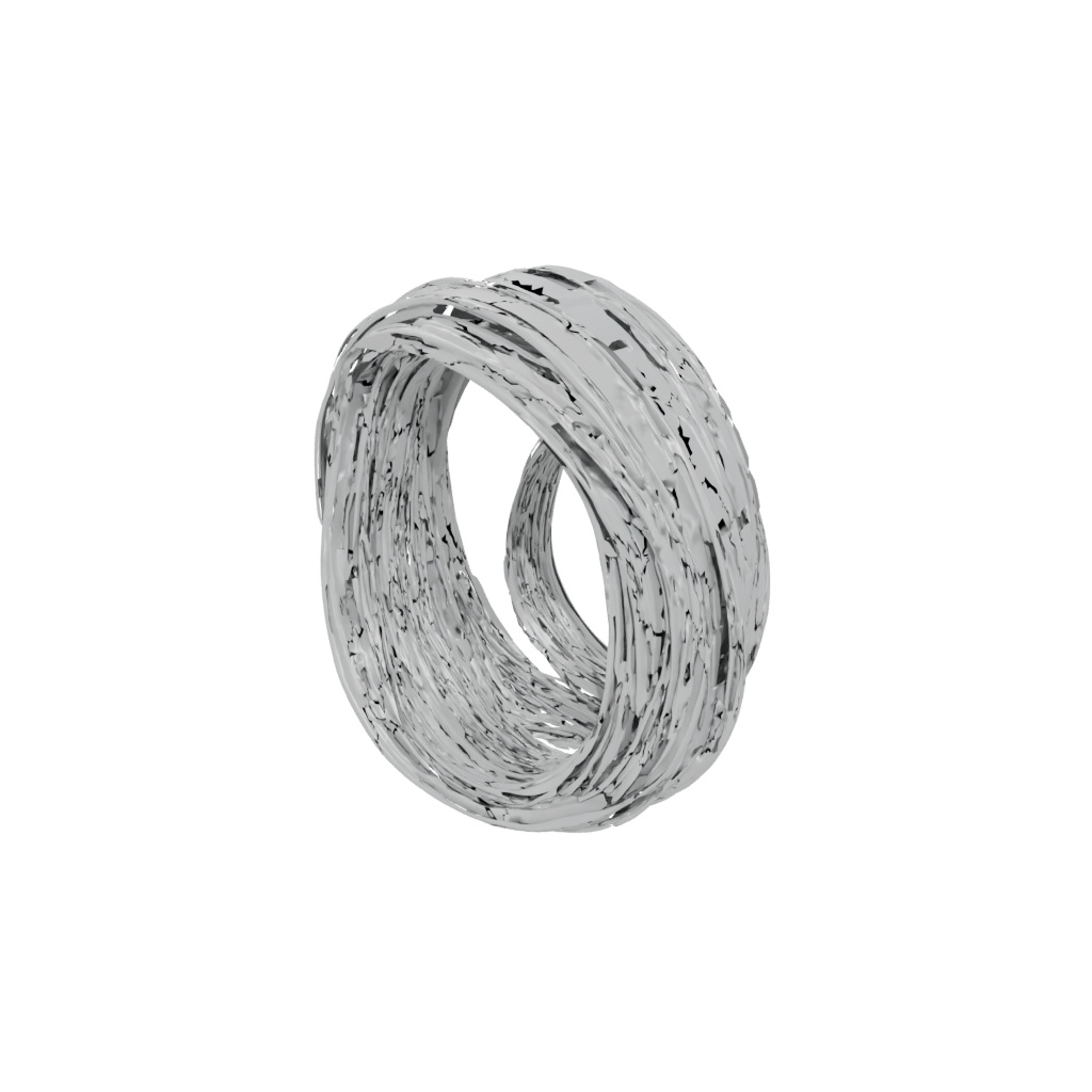 Crystal Nested Rotating Rings — fidgets 3D print model, STL