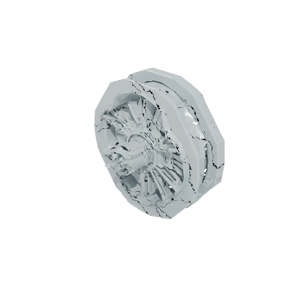 Crystal Rolling Hex Spinner — fidgets 3D print model, STL