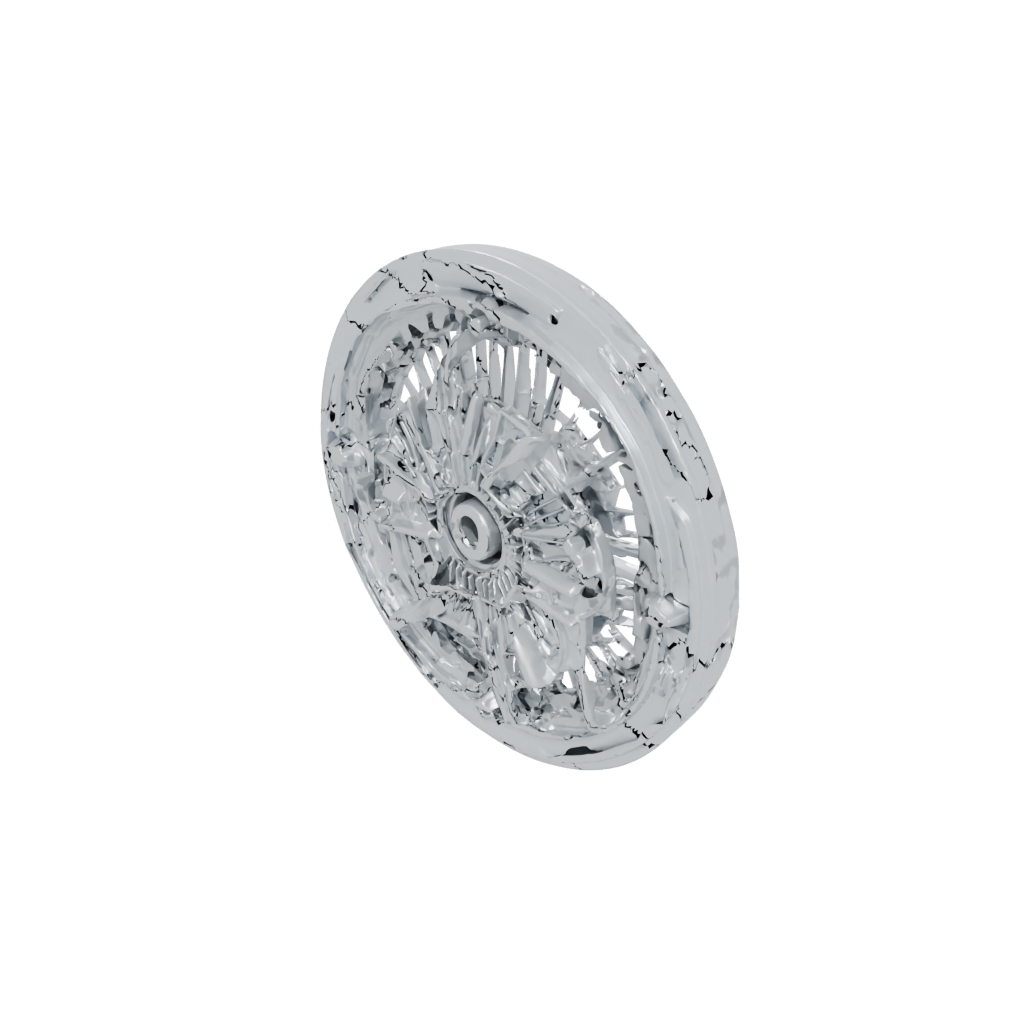 Crystal Textured Articulated Gyroscope Spinner — fidgets 3D print model, STL