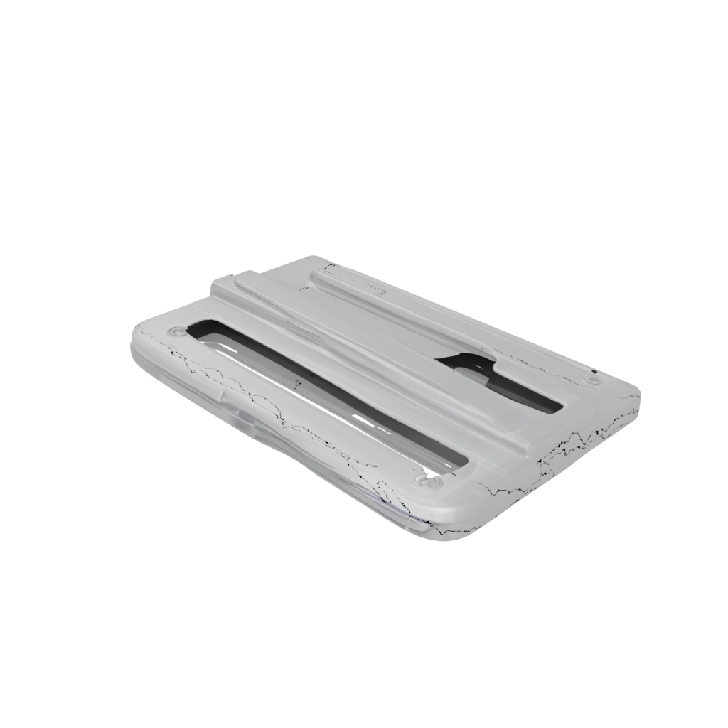 Crystal Textured Flip-Flop Hinge Strip — fidgets 3D print model, STL