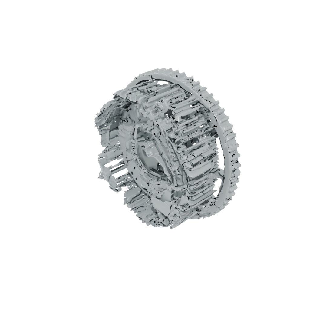 Crystal Textured Gear-Train Fidget — fidgets 3D print model, STL