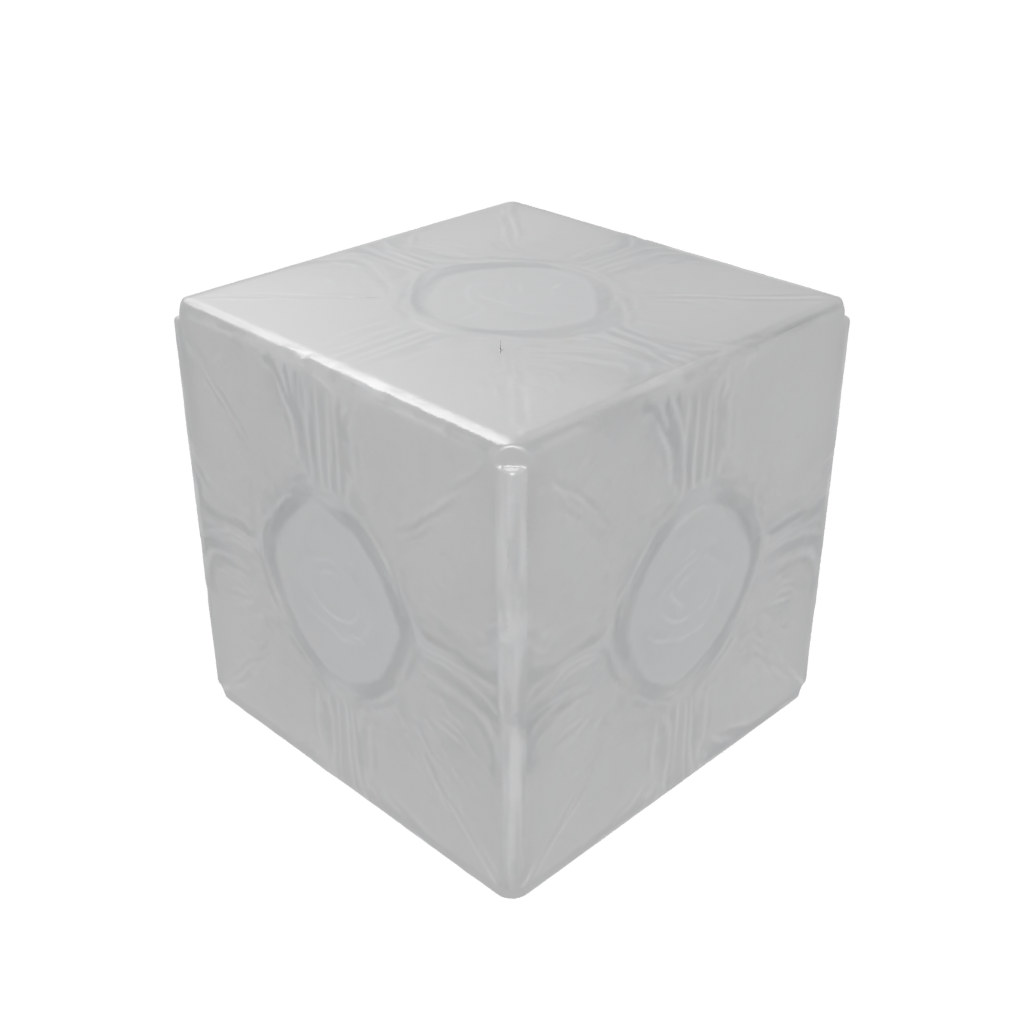 Crystal Textured Infinity Flip Cube — fidgets 3D print model, STL
