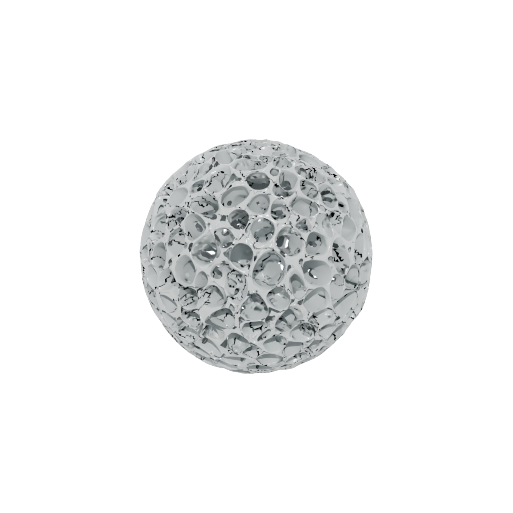 Crystal Textured Kinetic Flow Ball — fidgets 3D print model, STL