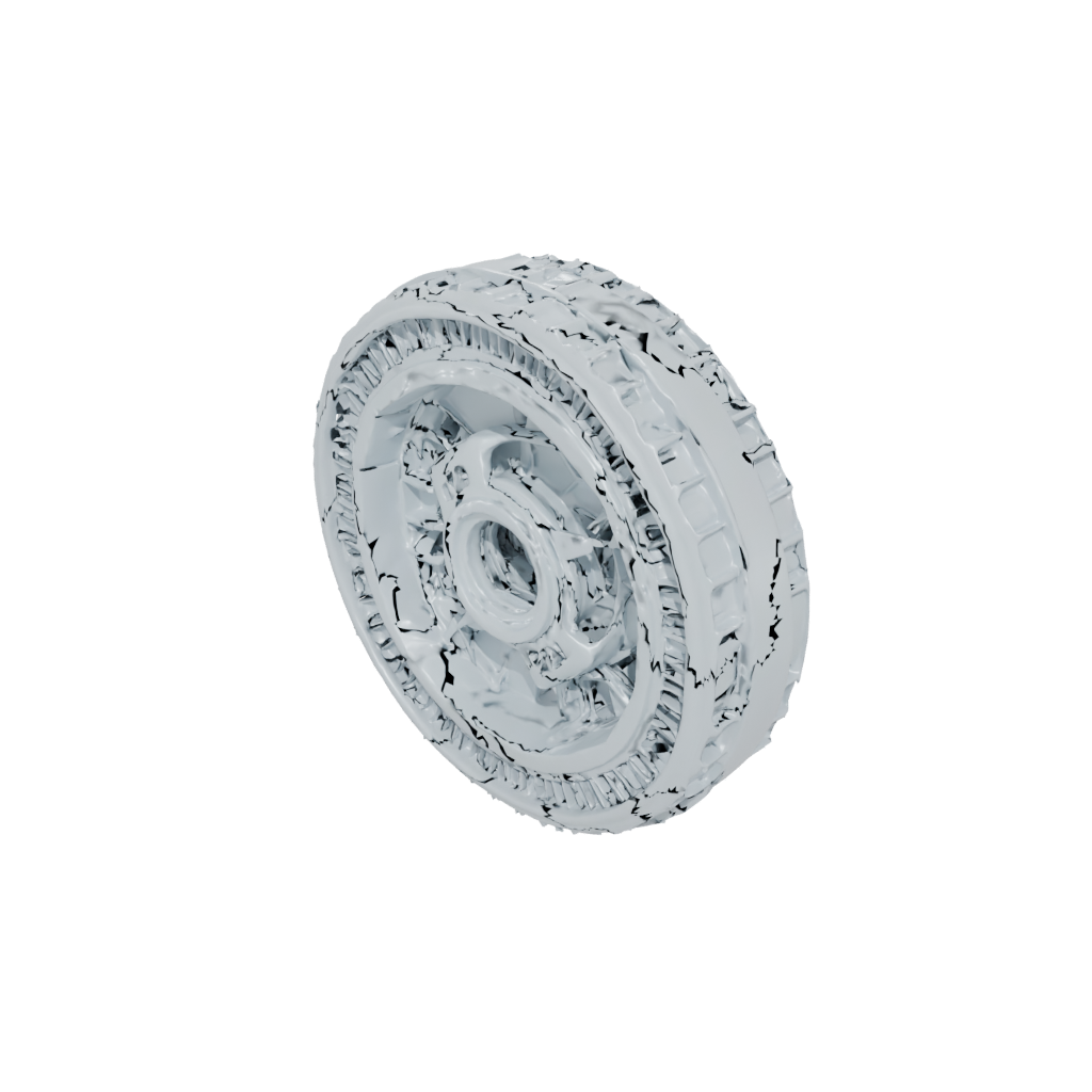 Crystal Textured Ratchet Click Wheel — fidgets 3D print model, STL