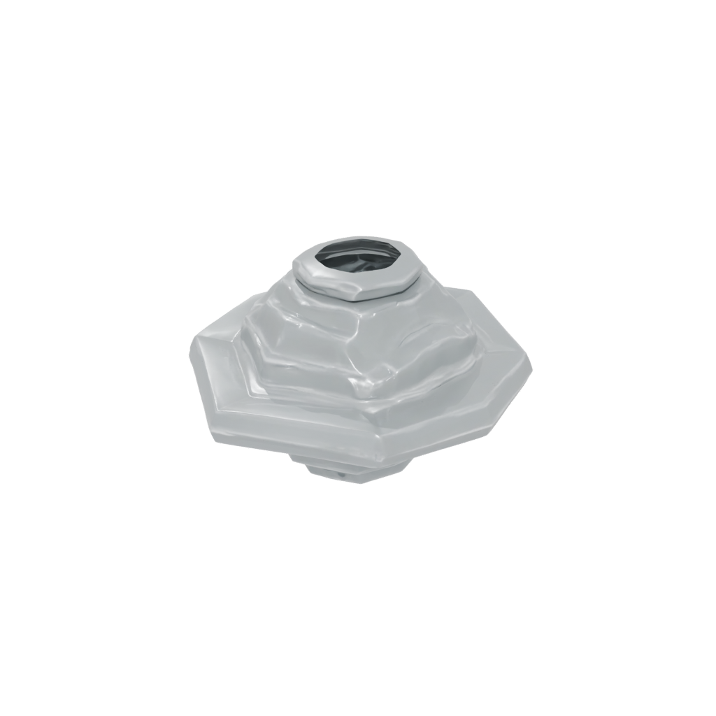 Crystal Textured Snap-Pop Hexagon — fidgets 3D print model, STL