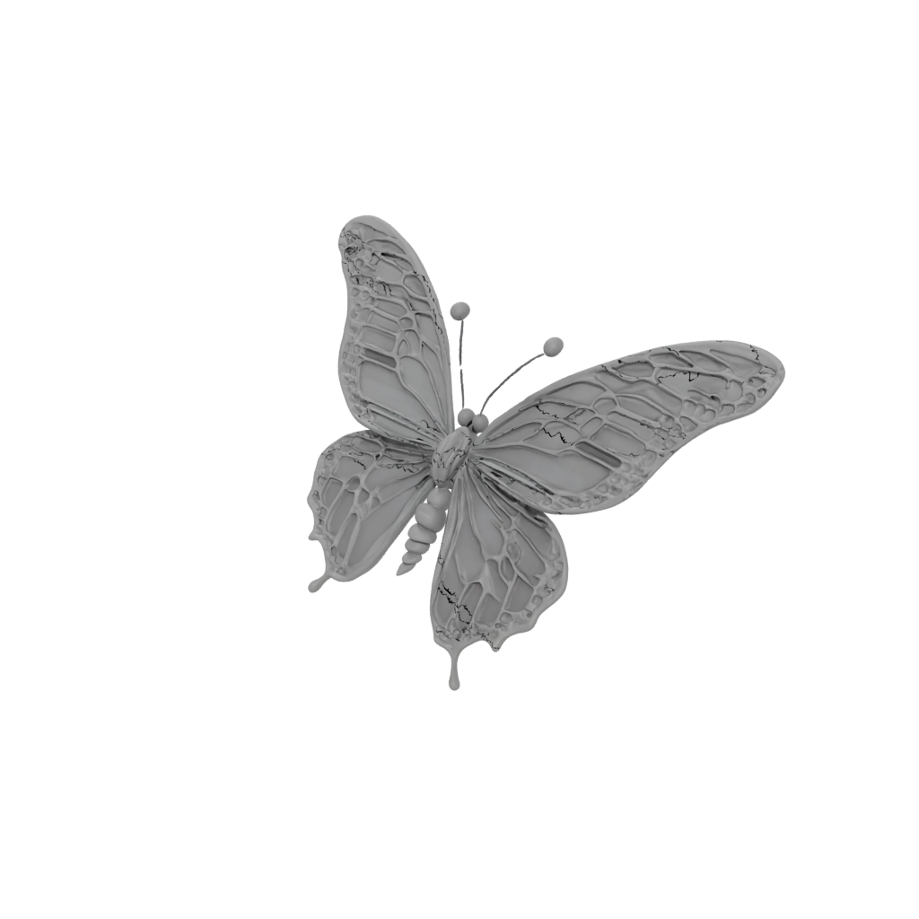 Galaxy Pocket Articulated Butterfly — fidgets 3D print model, STL