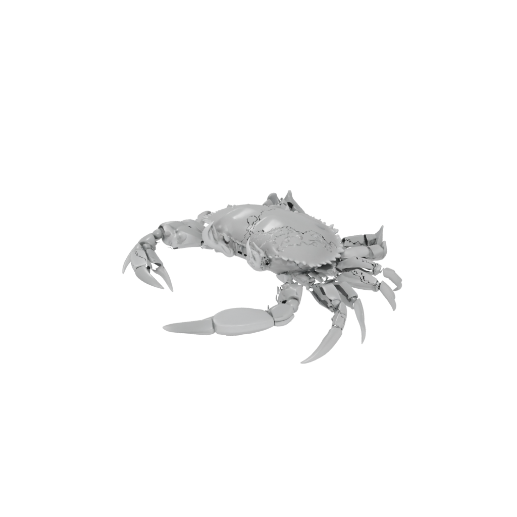 Galaxy Pocket Articulated Crab — fidgets 3D print model, STL