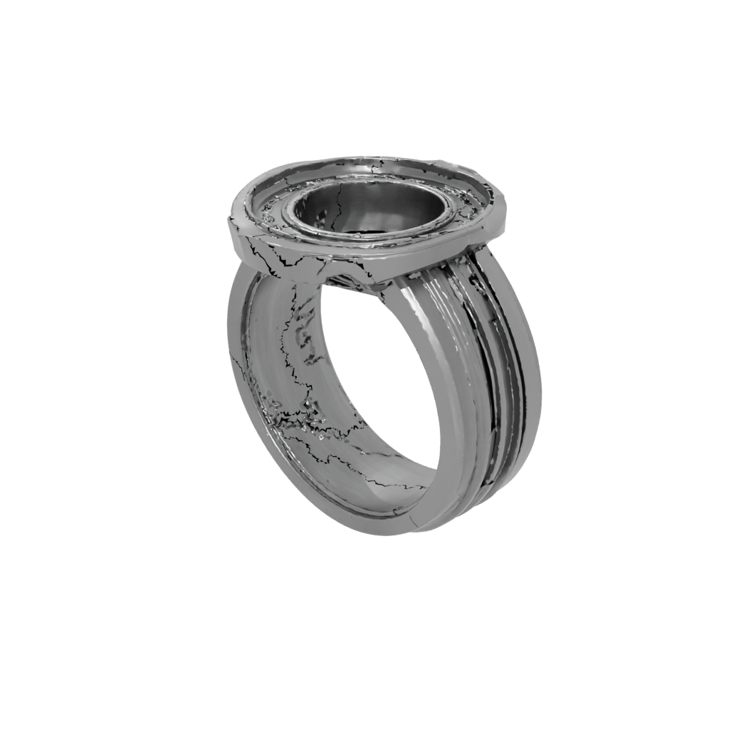 Galaxy Pocket Spinning Coin Ring — fidgets 3D print model, STL