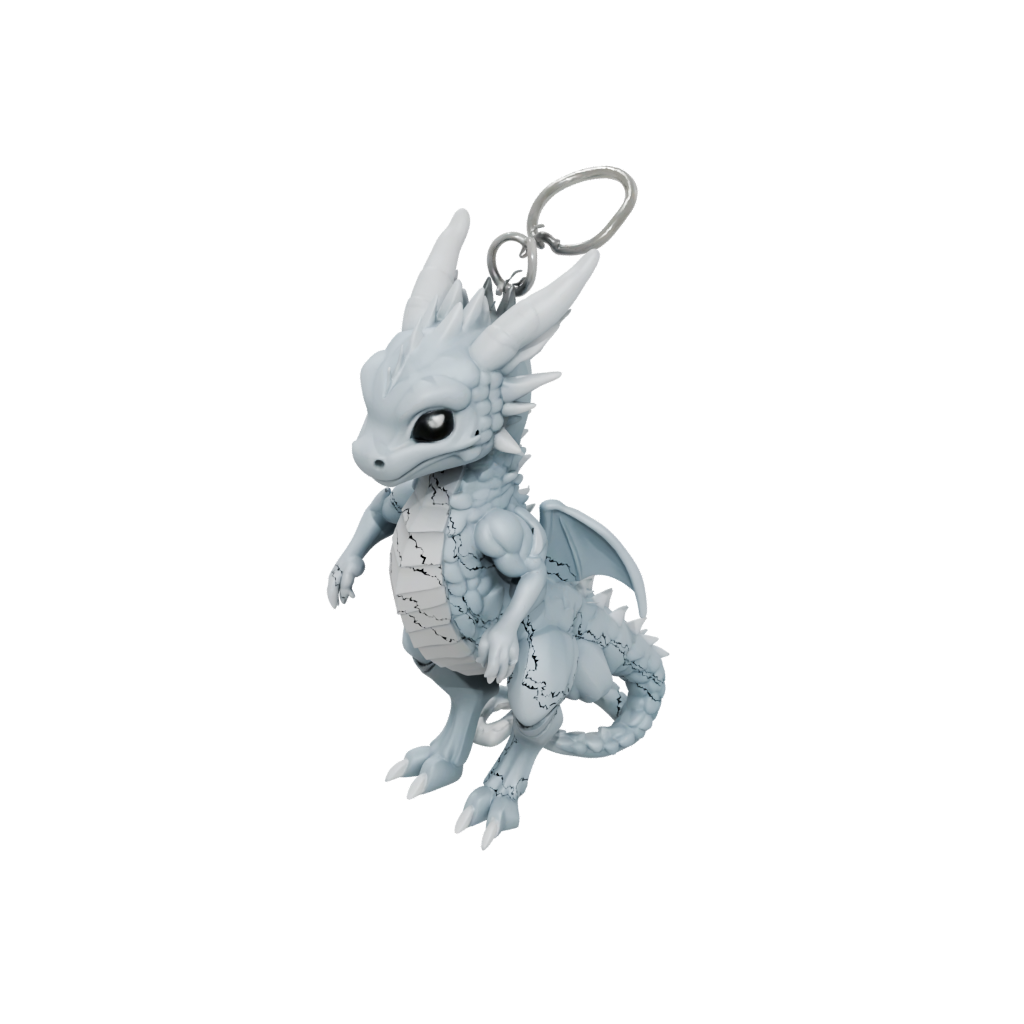 Galaxy Soft Articulated Keychain Dragonling