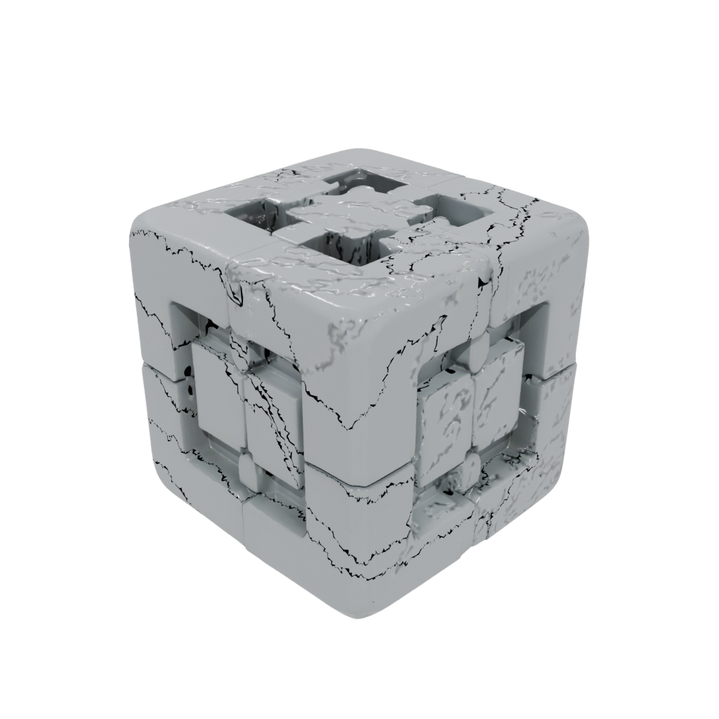 Galaxy Soft Magnet-Free Click Cube