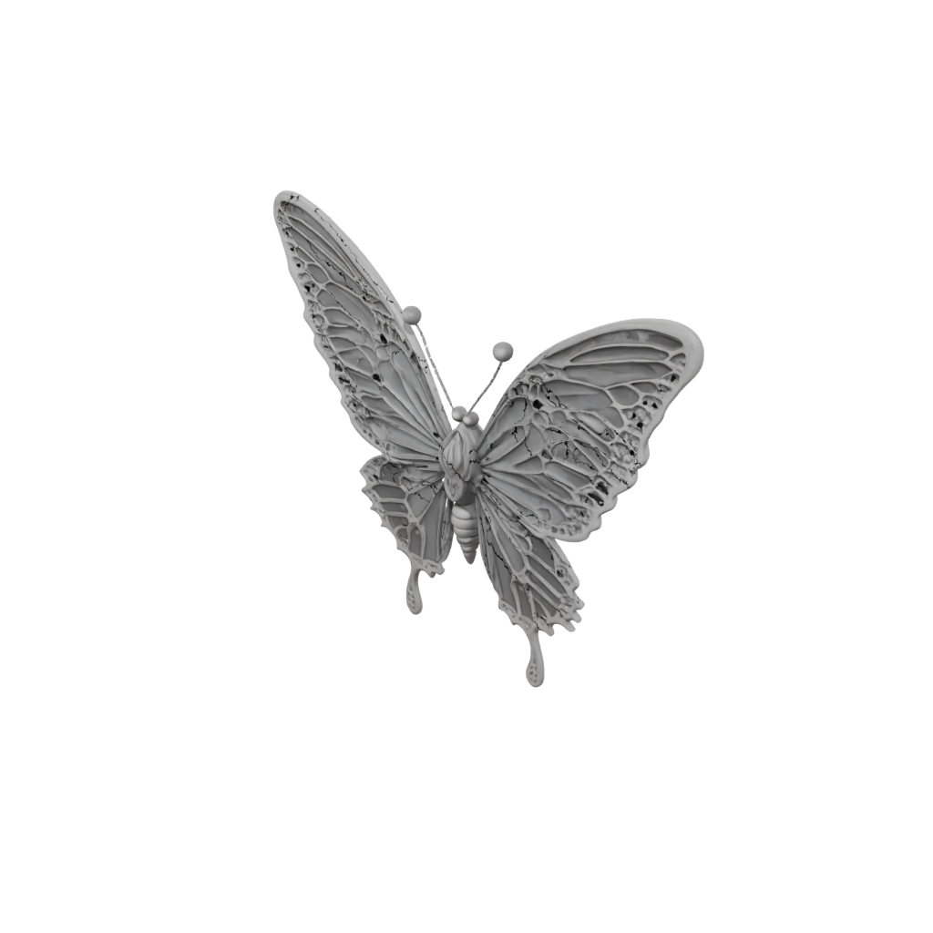 Galaxy Articulated Butterfly — fidgets 3D print model, STL