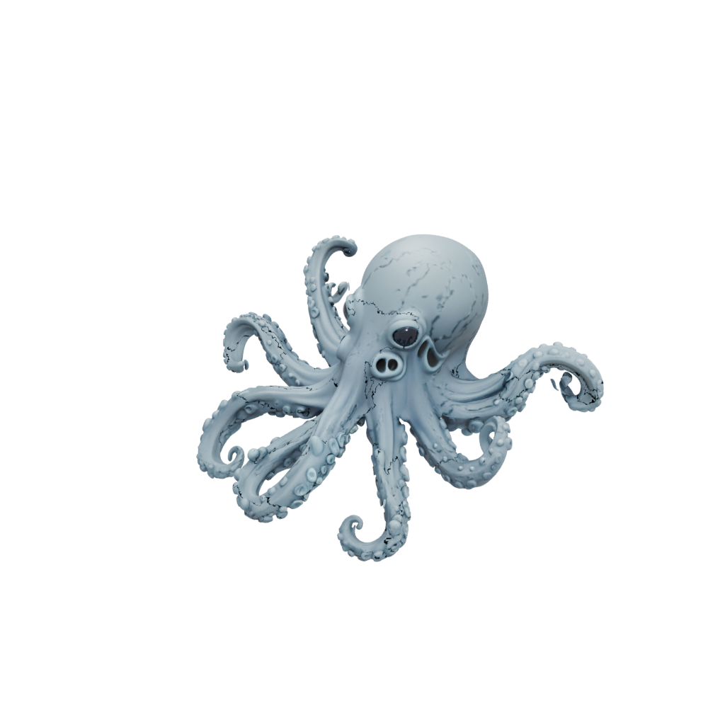 Galaxy Articulated Octopus Mini — fidgets 3D print model, STL