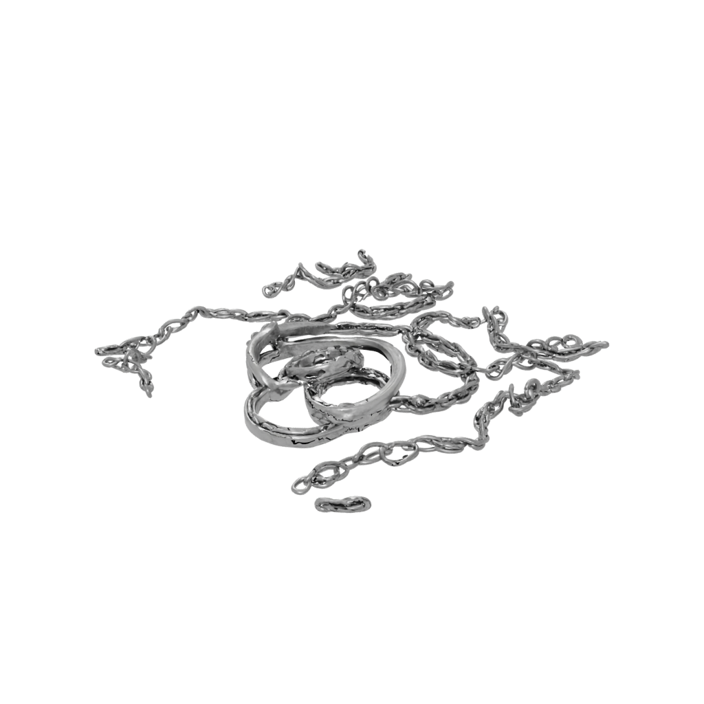 Galaxy Interlocking Ring Chain — fidgets 3D print model, STL
