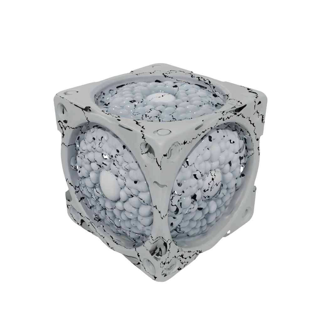 Galaxy Pop-Bubble Board — fidgets 3D print model, STL