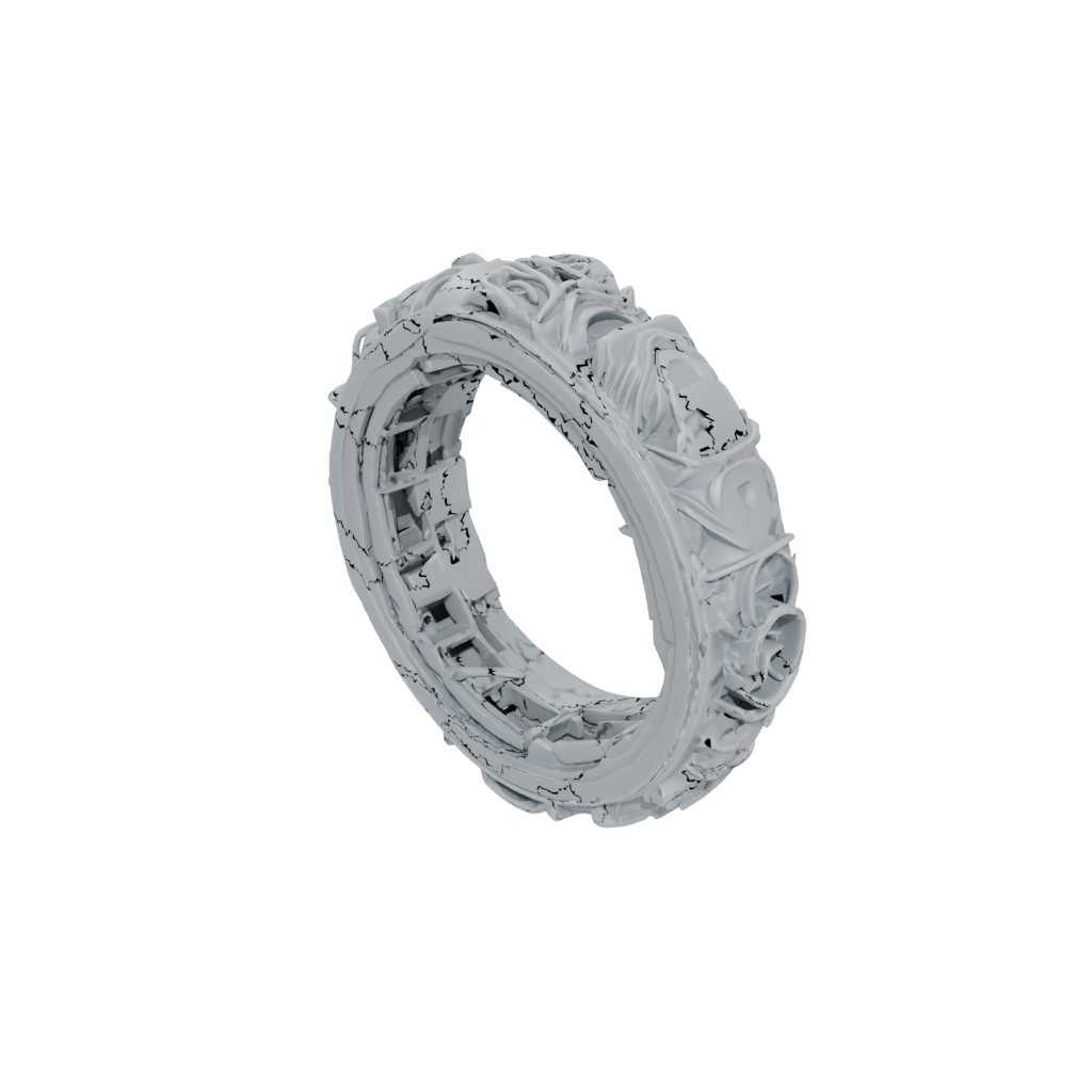 Galaxy Sensory Chain Ring — fidgets 3D print model, STL