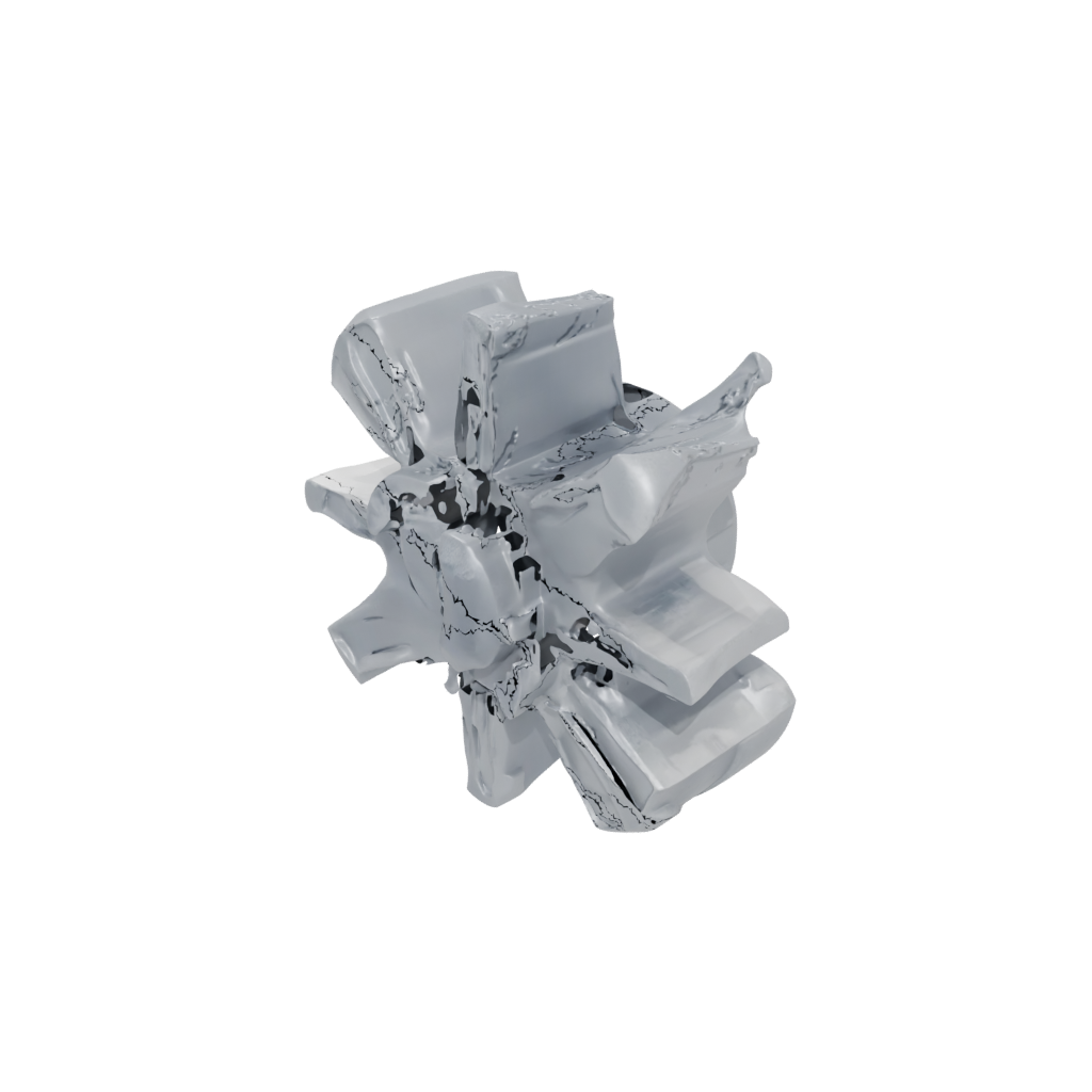 Galaxy Three-Prong Spinner — fidgets 3D print model, STL